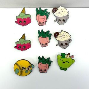 Shopkins 2013 Pin Lot Collectible Ice Cream Bessy Baseball Cookie
